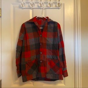 Red, black, and grey flannel